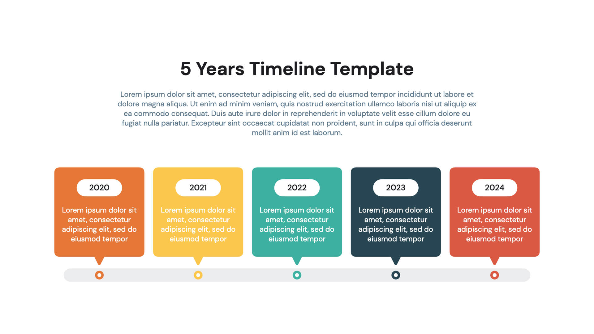 5 Year Plan Timeline Template Example