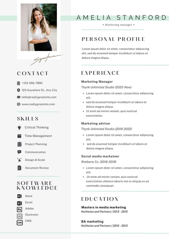 Acting Resume Template Sample