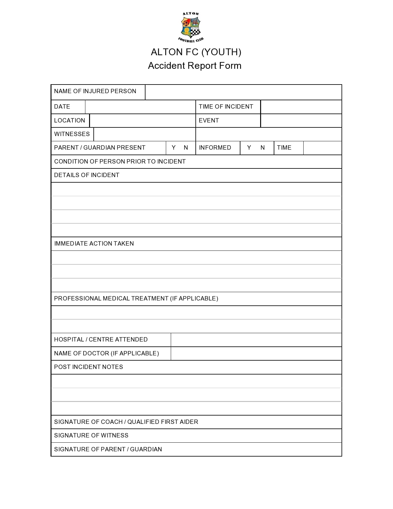 accident report form 04