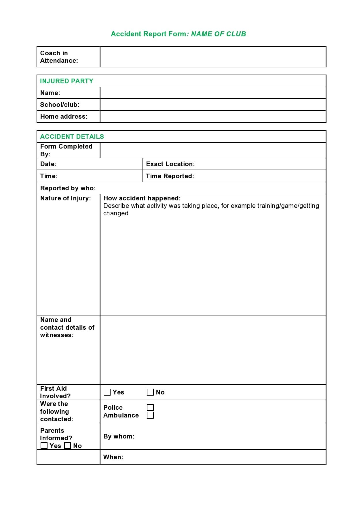 accident report form 06