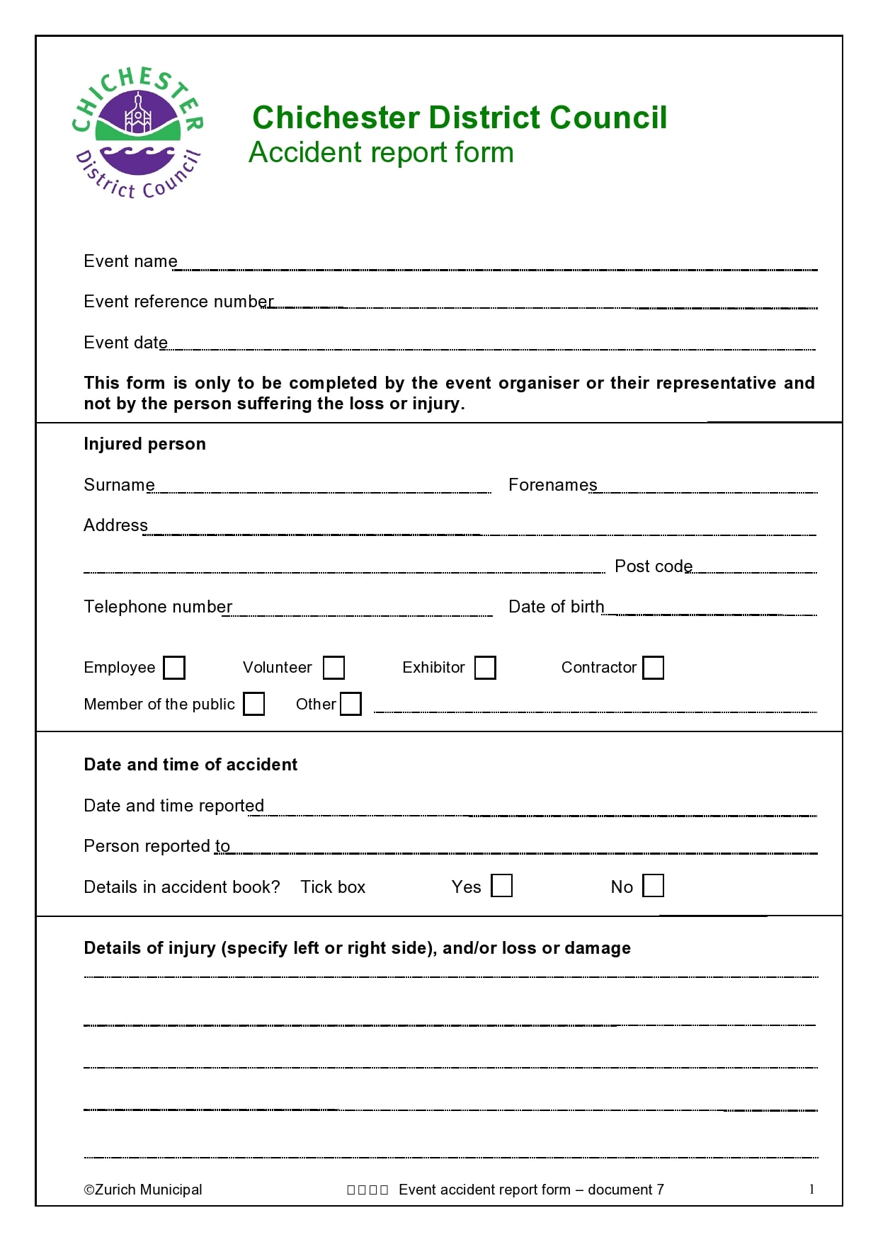 accident report form 09