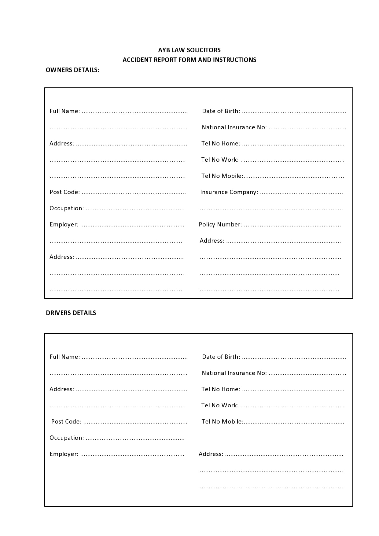 accident report form 26