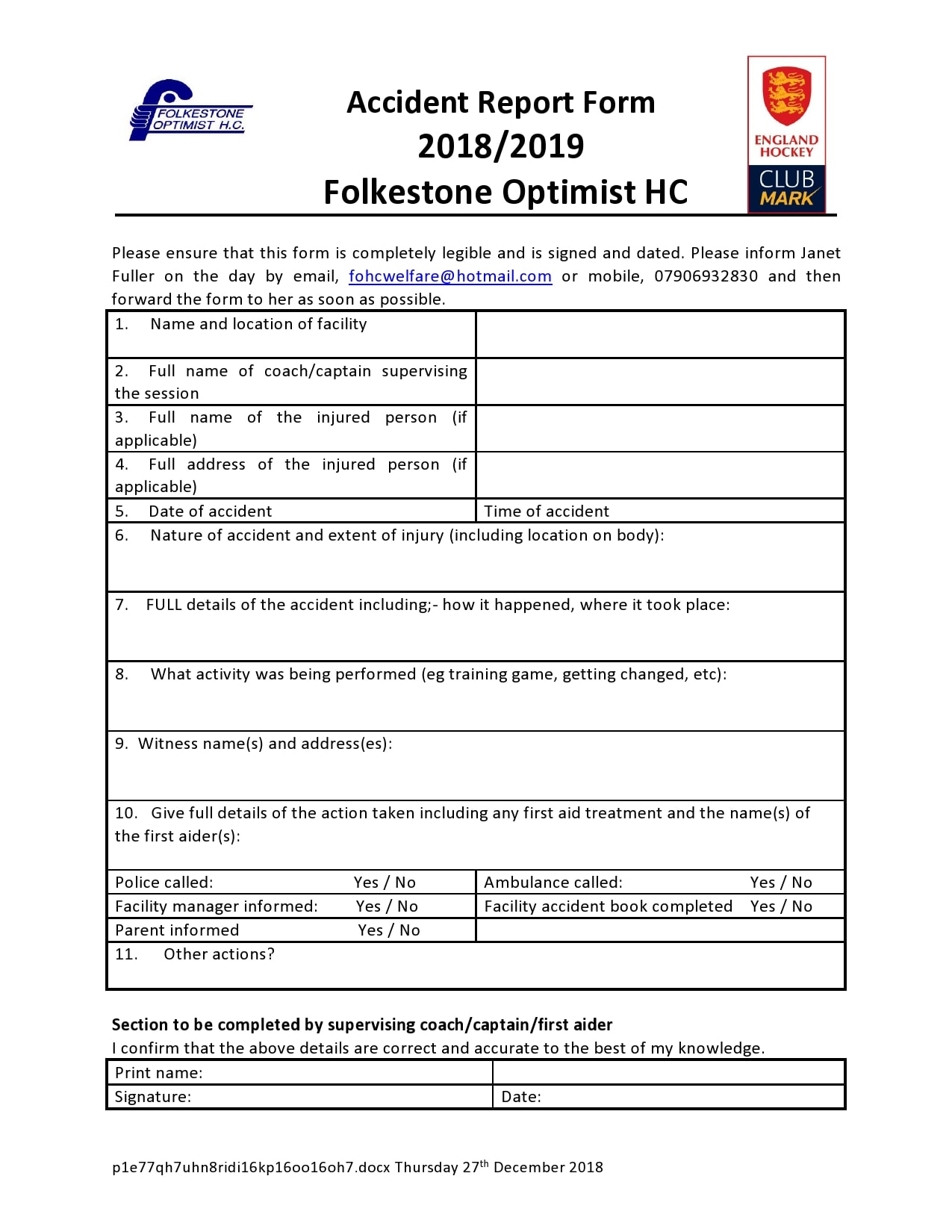 accident report form 36