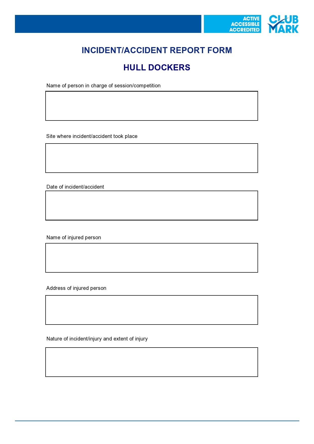 accident report form 41