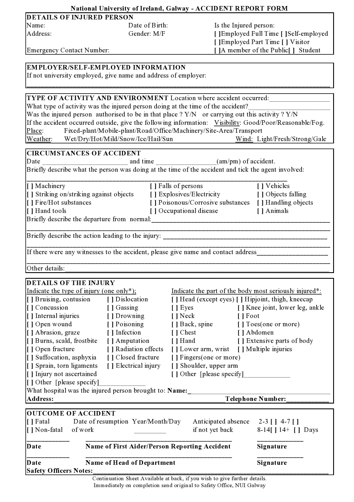 accident report form 45