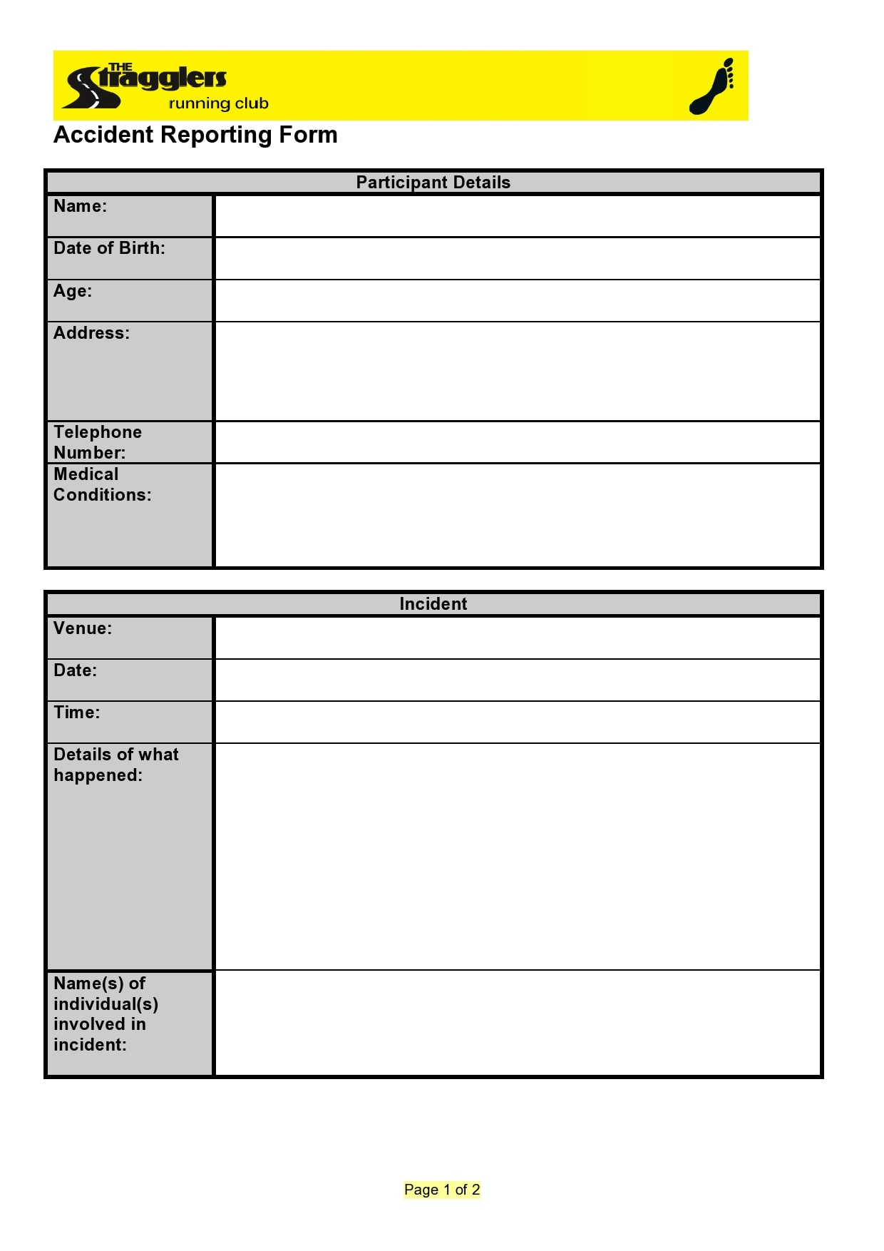 accident report form 49